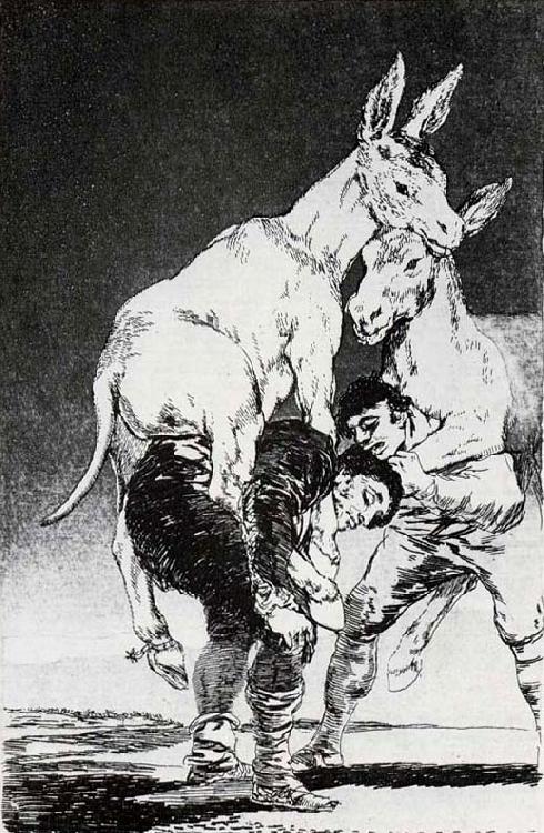 Francisco Goya Tu que no puedes